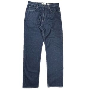 Banana Republic Men's Authentic Straight Jeans 33x34 Blue Dark Wash Denim Preppy